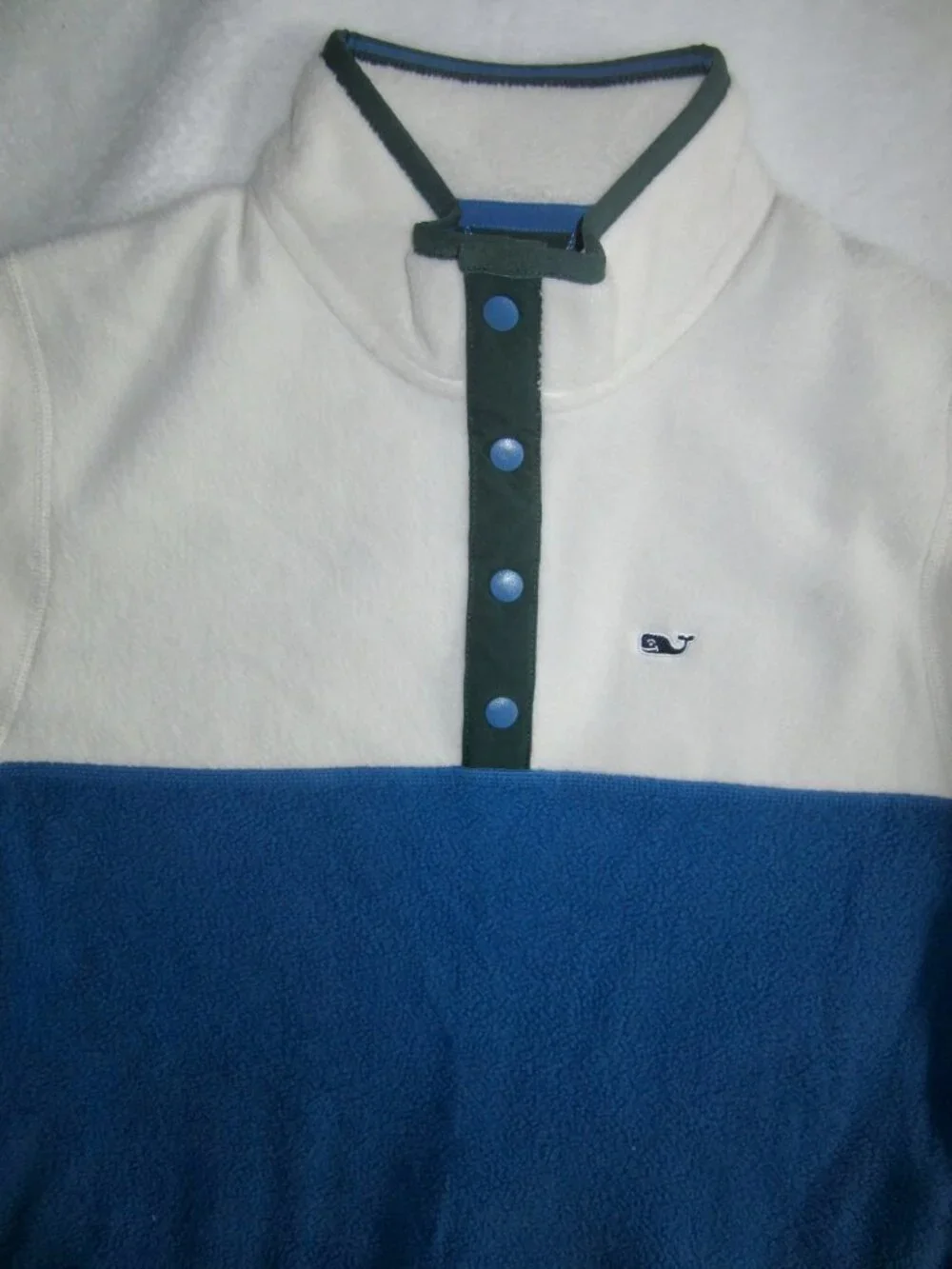 NWT VINEYARD VINES Color Blocked Quarter Snap Fleece Jacket Youth Large